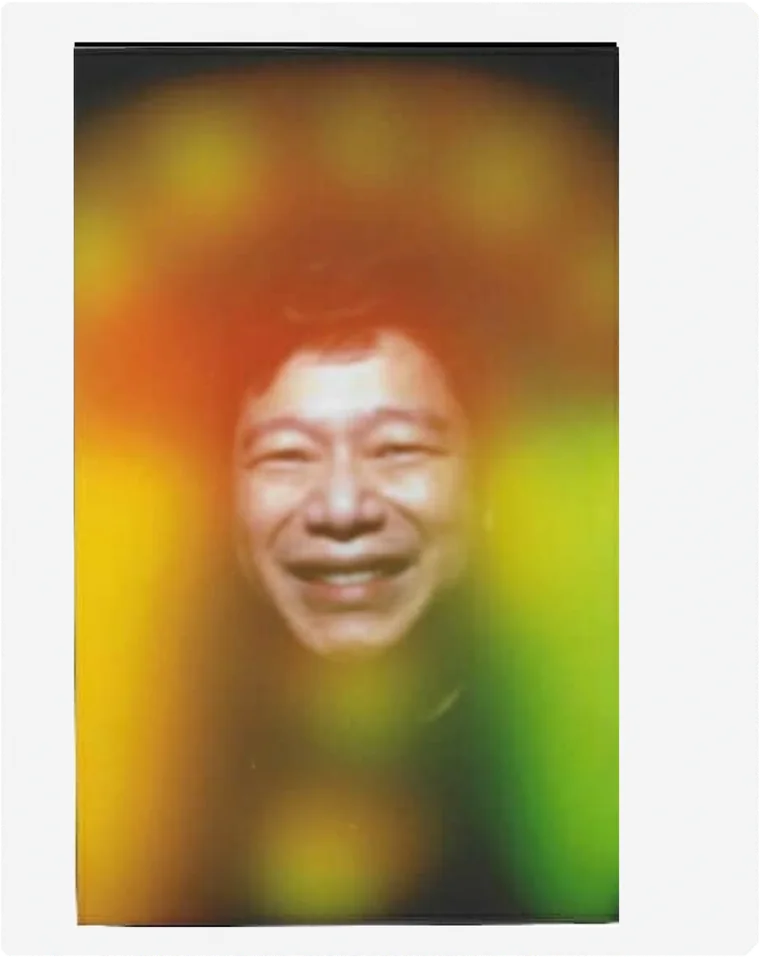 aura portrait on Instax Wide film